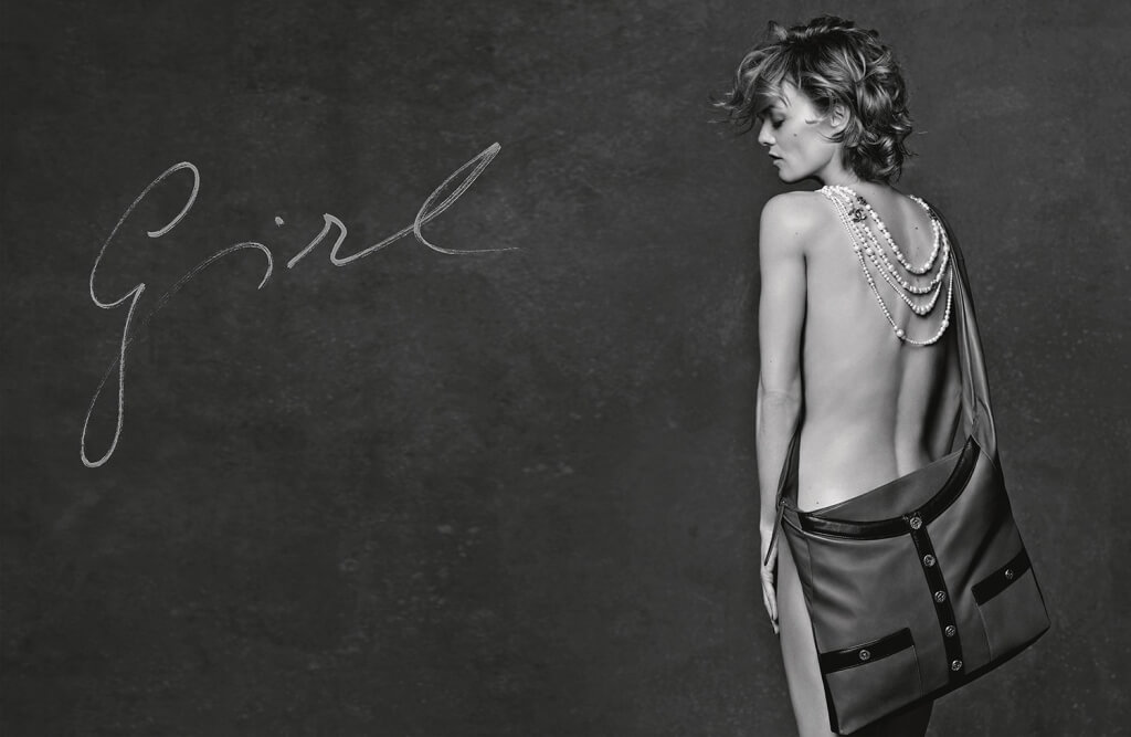 3 GIRLS 3 BAGS - VANESSA PARADIS - GIRL CHANEL - AD CAMPAIGN PICTURE BY KARL LAGERFELD_LD